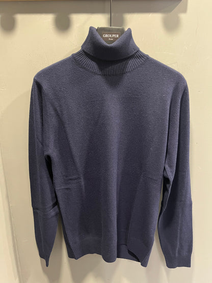 Maglione Collo Alto In Lana e Cashmere