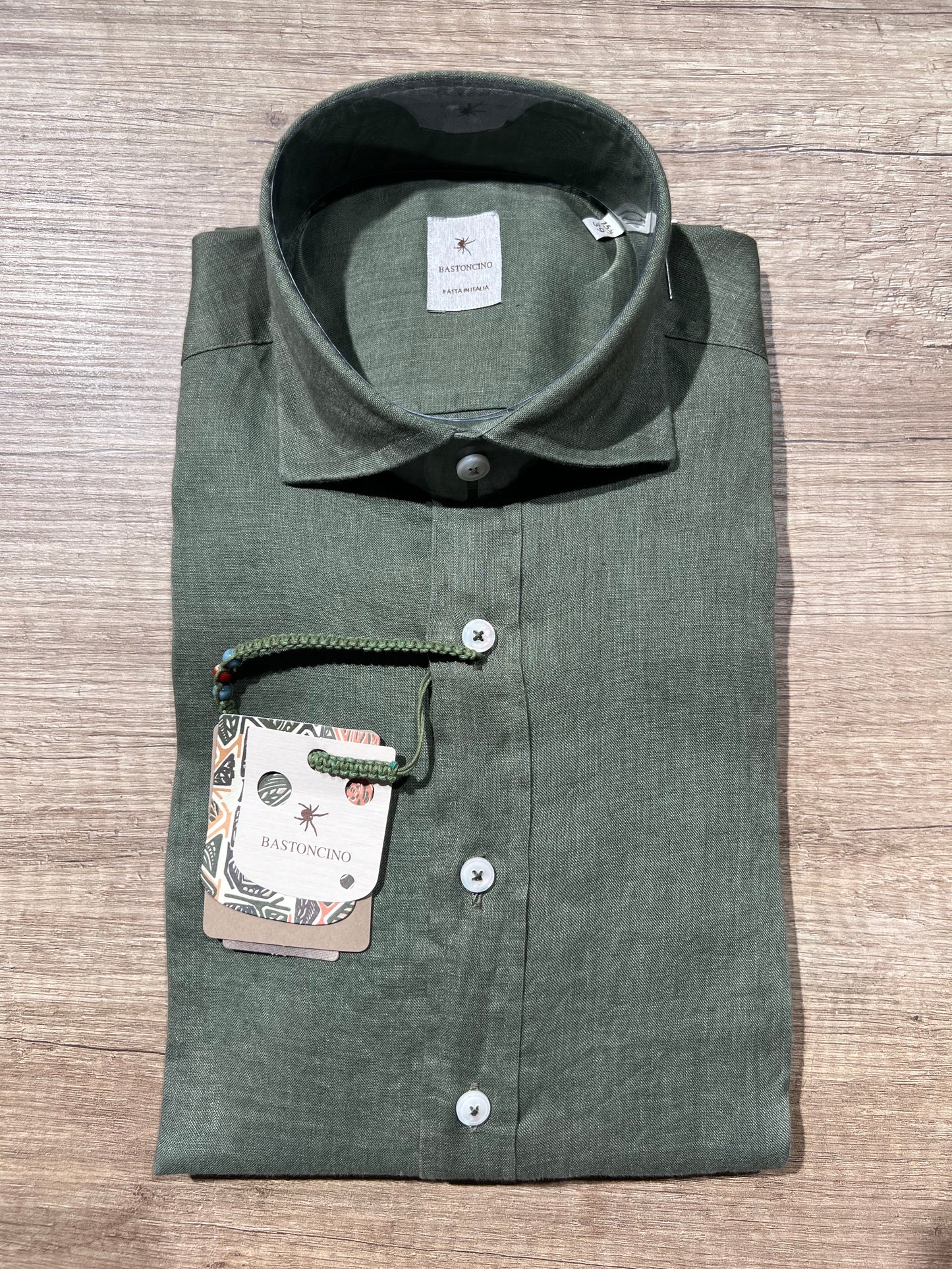 Camicia In Lino Verde