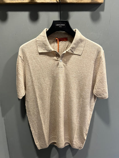 Polo In Lino e Cotone